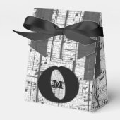 Gastgeschenk für Monogramm-Musiknoten Geschenkschachtel (Vorderseite)