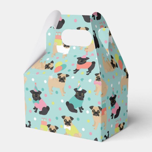 Gastgeschenk für Mops Geschenkschachtel (Rückseite)