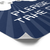 Gastgeschenk für Retro-Gamer-Theme-Kindergeburtsta Poster (Ecke)