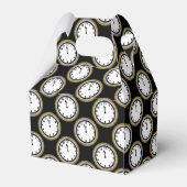Gastgeschenk für Silvester-Uhrenmuster Geschenkschachtel (Rückseite)