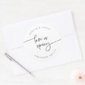 Gastgeschenk Hochzeit-Aufkleber G400 für Spicy Jam Runder Aufkleber (Umschlag)