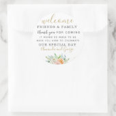 Gastgeschenk Hochzeit Aufkleber personalisiert dan (Tasche)