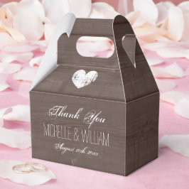 Gastgeschenk Hochzeit aus Vintagem Holz Geschenkschachtel