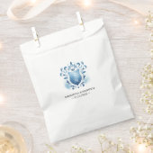 Gastgeschenk Hochzeit Bags Blaues Mit Monogramm Wa Geschenktütchen (Ausgeschnitten)