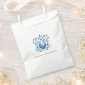 Gastgeschenk Hochzeit Bags Blaues Mit Monogramm Wa Geschenktütchen (Ausgeschnitten)