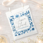 Gastgeschenk Hochzeit Bags Chintz Blue & White Flo Geschenktütchen (Ausgeschnitten)