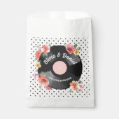 Gastgeschenk Hochzeit Bags Music Record Floral der Geschenktütchen (Vorderseite)