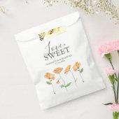 Gastgeschenk Hochzeit Bags Orange Florals Geschenktütchen (Versiegelt)