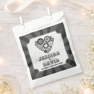 Gastgeschenk Hochzeit Bags Steampunk Wedding Heart Geschenktütchen