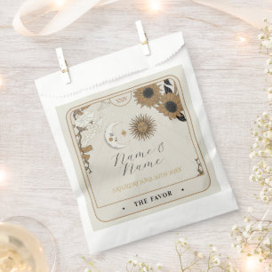 Gastgeschenk Hochzeit Bags Tarot Cards Sun Moon Geschenktütchen