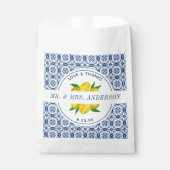 Gastgeschenk Hochzeit Bags von Blue Tile Lemon Geschenktütchen (Vorderseite)