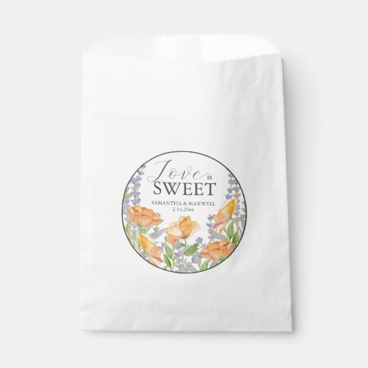 Gastgeschenk Hochzeit Bags-Wildblumen Geschenktütchen (Vorderseite)