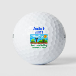 Gastgeschenk Hochzeit Beach Tropical Destination Golfball