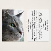 Gastgeschenk Hochzeit (Beispielkarte) (Vorne & Hinten)