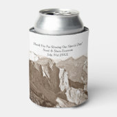 Gastgeschenk Hochzeit Bergsteigen Dosenkühler (Kanne Vorderseite)