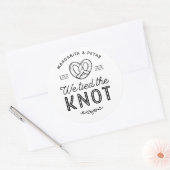 Gastgeschenk Hochzeit Beutel Bretzel Taschen Wir t Runder Aufkleber (Umschlag)