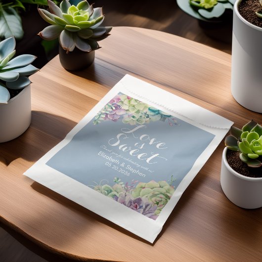 Gastgeschenk Hochzeit Beutel Chic Watercolor Sukku Geschenktütchen