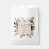 Gastgeschenk Hochzeit-Beutel für graubraun Geschenktütchen (Vorderseite)