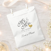 Gastgeschenk Hochzeit Beutel Imitate Gold Foil Her Geschenktütchen (Ausgeschnitten)