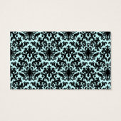 Gastgeschenk Hochzeit Blau, schwarz Damask Kronleu (Rückseite)