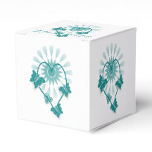 Gastgeschenk Hochzeit Box Aquamarine Schmetterling