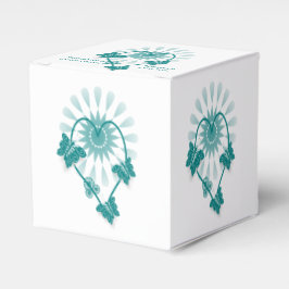 Gastgeschenk Hochzeit Box Aquamarine Schmetterling Geschenkschachtel