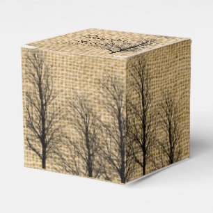 Gastgeschenk Hochzeit Box Burlap und Birch Posh Geschenkschachtel