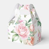 Gastgeschenk Hochzeit Box-Floral Print Fevor Box Geschenkschachtel (Rückseite)