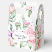 Gastgeschenk Hochzeit Box-Floral Print Fevor Box Geschenkschachtel (Geöffnet)