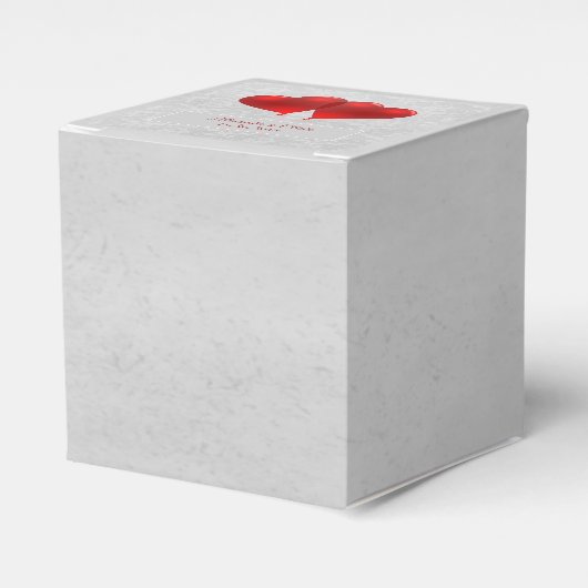 Gastgeschenk Hochzeit-Box für Rotes Herz Geschenkschachtel (Vorderseite)