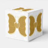 Gastgeschenk Hochzeit Box Gold Butterfly Herzdesig Geschenkschachtel (Rückseite)