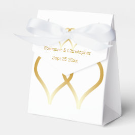 Gastgeschenk Hochzeit Box Gold Hearts Geschenkschachtel