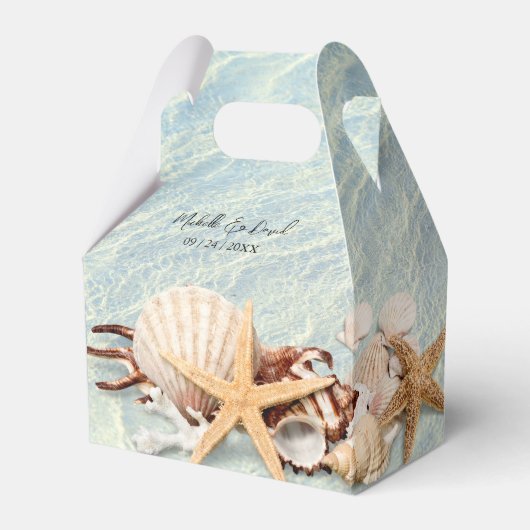 Gastgeschenk Hochzeit Box Tropical Ocean Beach Sea Geschenkschachtel (Vorderseite)
