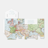 Gastgeschenk Hochzeit Box Vintag Map Travel Theme Geschenkschachtel (Ungefaltet)