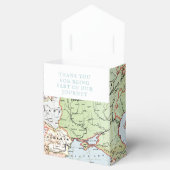 Gastgeschenk Hochzeit Box Vintag Map Travel Theme Geschenkschachtel (Geöffnet)