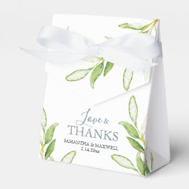 Gastgeschenk Hochzeit Boxen Aquarellgrün Geschenkschachtel