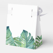 Gastgeschenk Hochzeit Boxen Aquarellpalm-Blätter Geschenkschachtel (Rückseite)