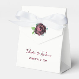 Gastgeschenk Hochzeit-Boxen für Burgund-Rose Geschenkschachtel