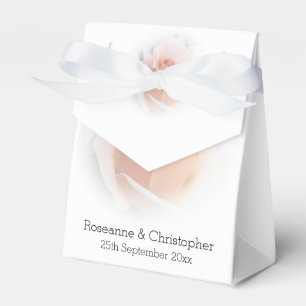 Gastgeschenk Hochzeit Boxen Peach Pink Rosenknospe Geschenkschachtel