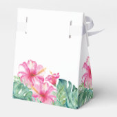 Gastgeschenk Hochzeit Boxen Wasserfarbe Florals Pa Geschenkschachtel (Rückseite)