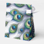 Gastgeschenk Hochzeit Boxes Royal Peacock Geschenkschachtel (Rückseite)