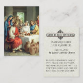 Gastgeschenk Hochzeit Bride Groom Katholische Heil Visitenkarte (Vorne/Hinten)