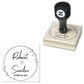 GASTGESCHENK HOCHZEIT BRIEFMARKE, Briefmarke begün Gummistempel (Stempel)