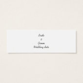 Gastgeschenk Hochzeit Card (Rückseite)