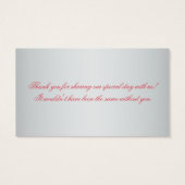 Gastgeschenk Hochzeit Coral Pink und Grau (Rückseite)