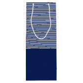 Gastgeschenk Hochzeit Custom Bride Groom Date Stri Geschenktüte Für Weinflaschen (Rückseite)