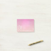 Gastgeschenk Hochzeit danke Ihnen Chalkboard Ombre Post-it Klebezettel (Auf Schreibtisch)