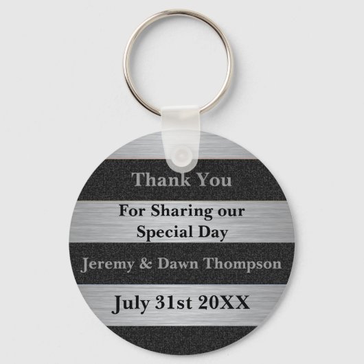 Gastgeschenk Hochzeit Danke, Schlüsselanhänger (Vorderseite)