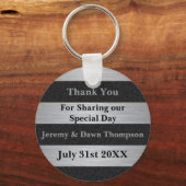 Gastgeschenk Hochzeit Danke, Schlüsselanhänger (Vorderseite)