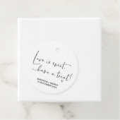 Gastgeschenk Hochzeit danke von Bride Groom Gefall Geschenkanhänger (Beispiel)